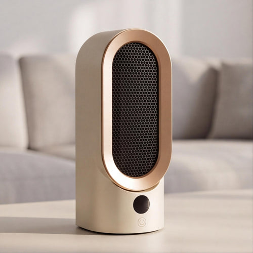 800W Compact Ceramic Desktop Space Heater | Portable Electric Fan Heater