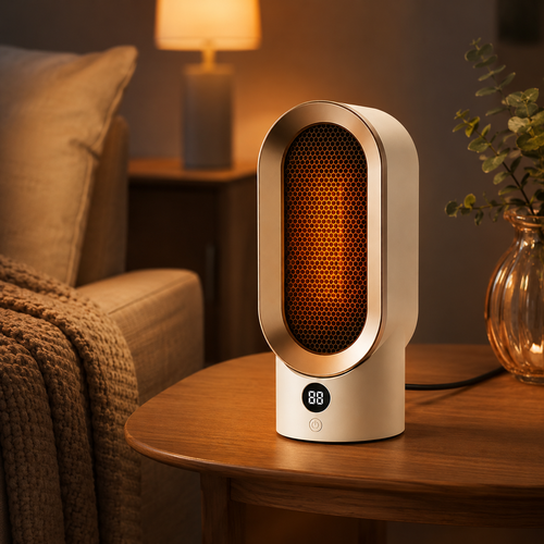 800W Portable Electric Space Heater | Compact Personal Desk Heater for Home & Office