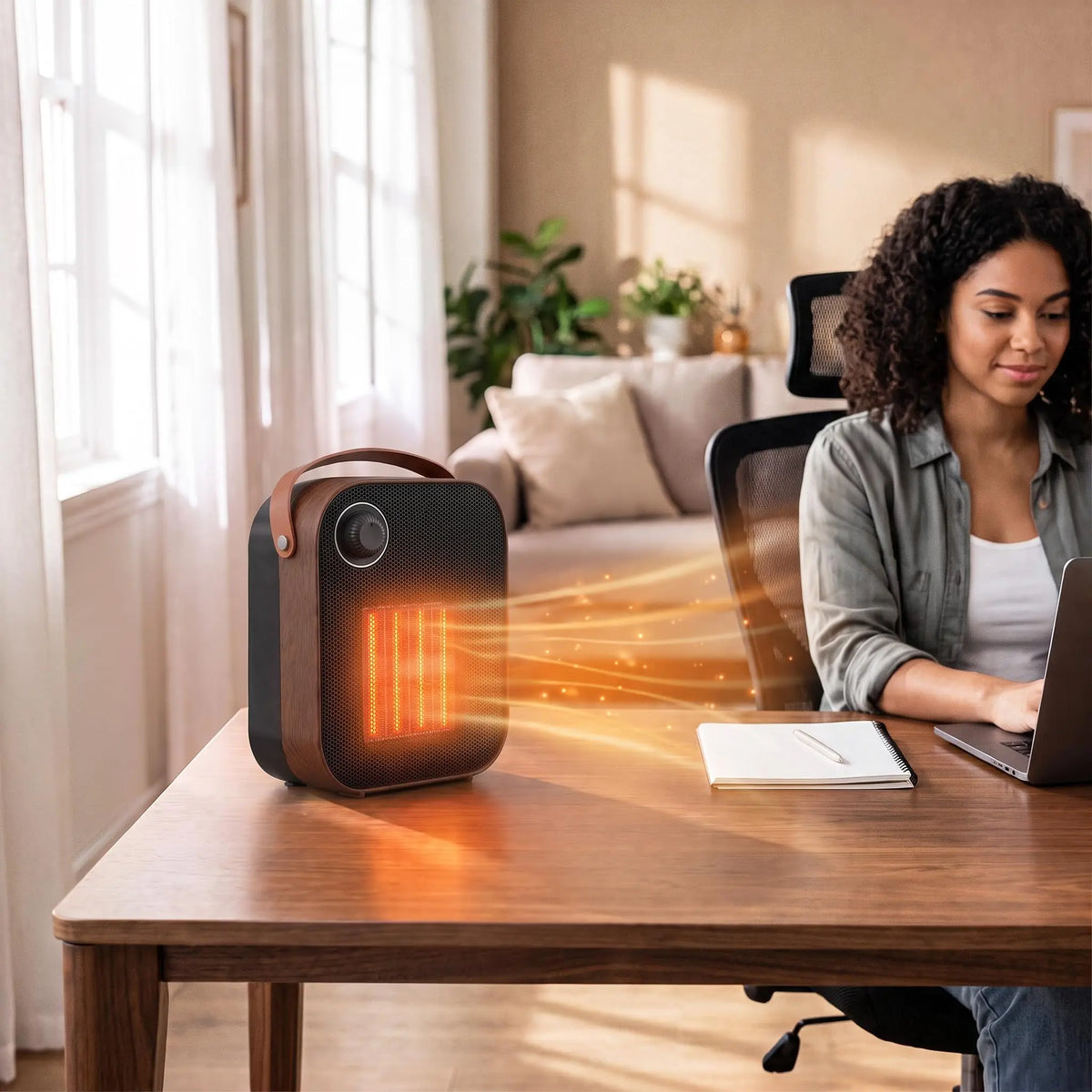 Portable Ceramic Space Heater with Fan