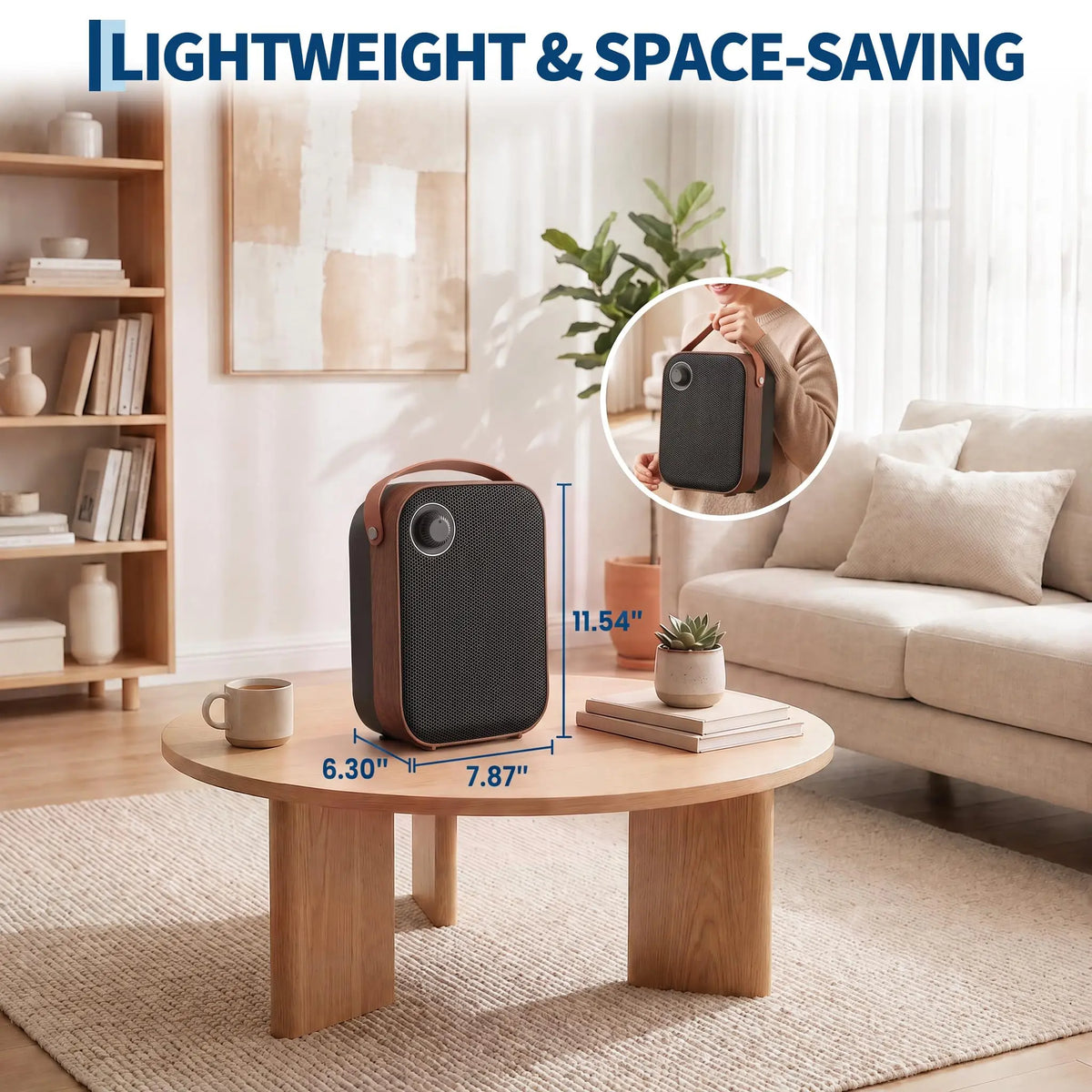 Portable Ceramic Space Heater with Fan