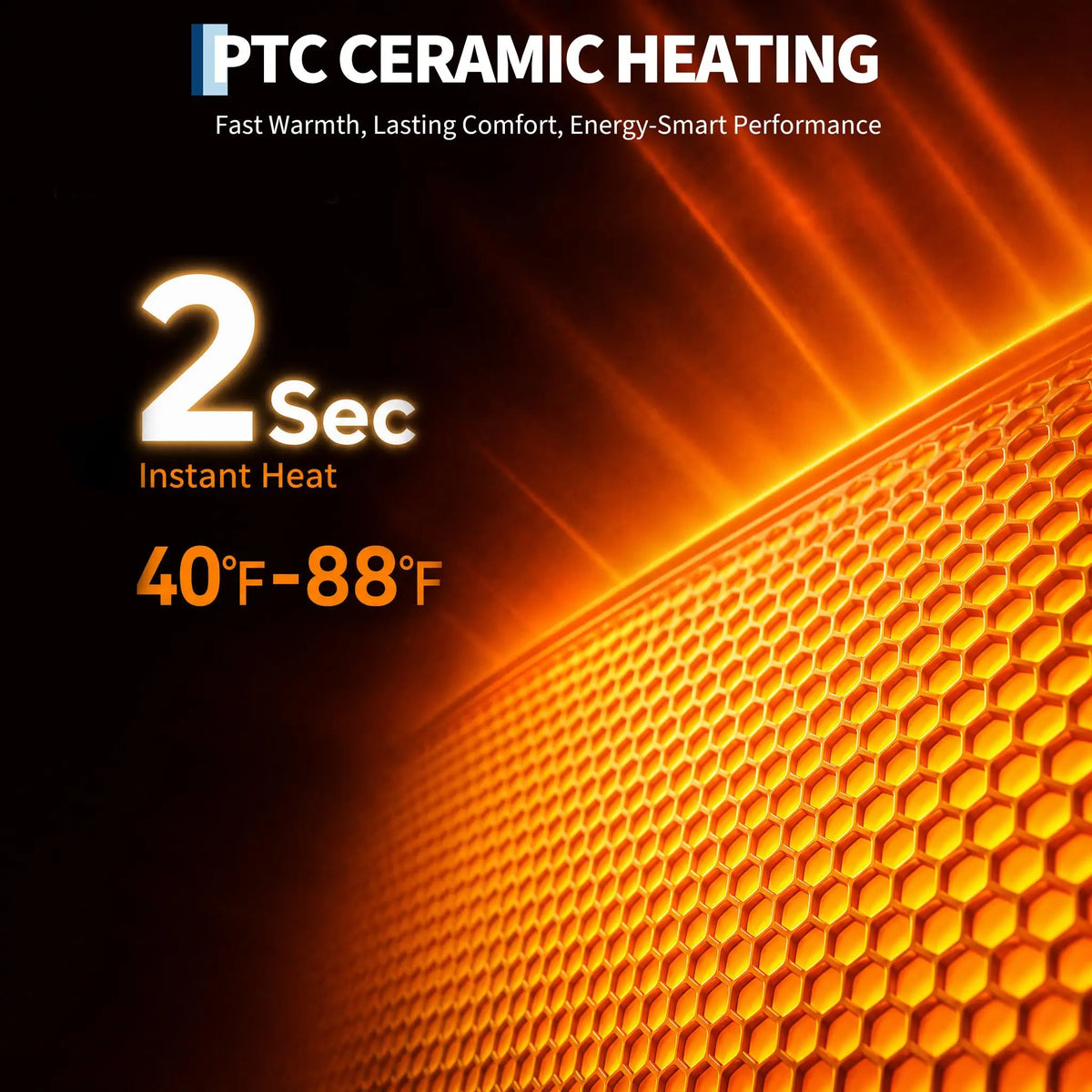 Portable Ceramic Space Heater with Fan
