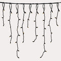 Plus Connect 2m 100 Warm White Connectable Icicle Lights Black Cable