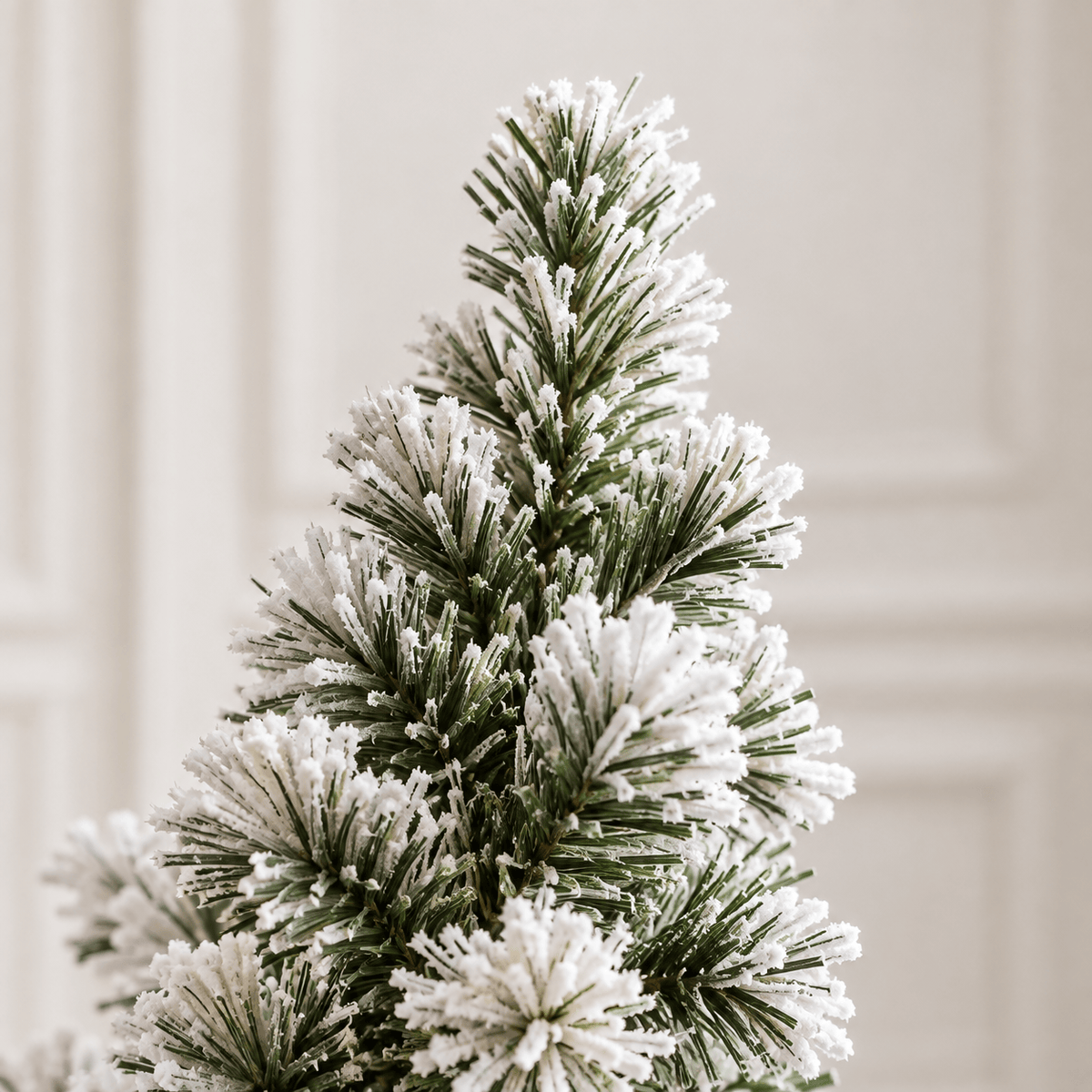 Pre-Lit Flocked Christmas Tree with 250 Warm White LED Lights