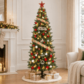 Green Pre-Lit Christmas Tree with Dual Color LED Lights