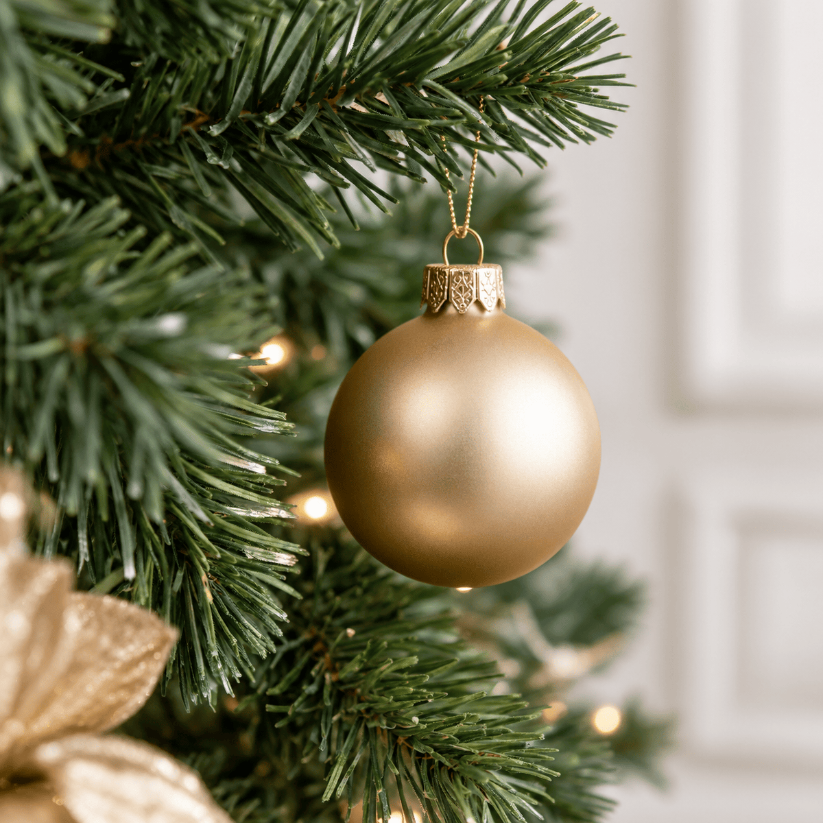 Green Unlit Artificial Christmas Tree with Hinged Branches