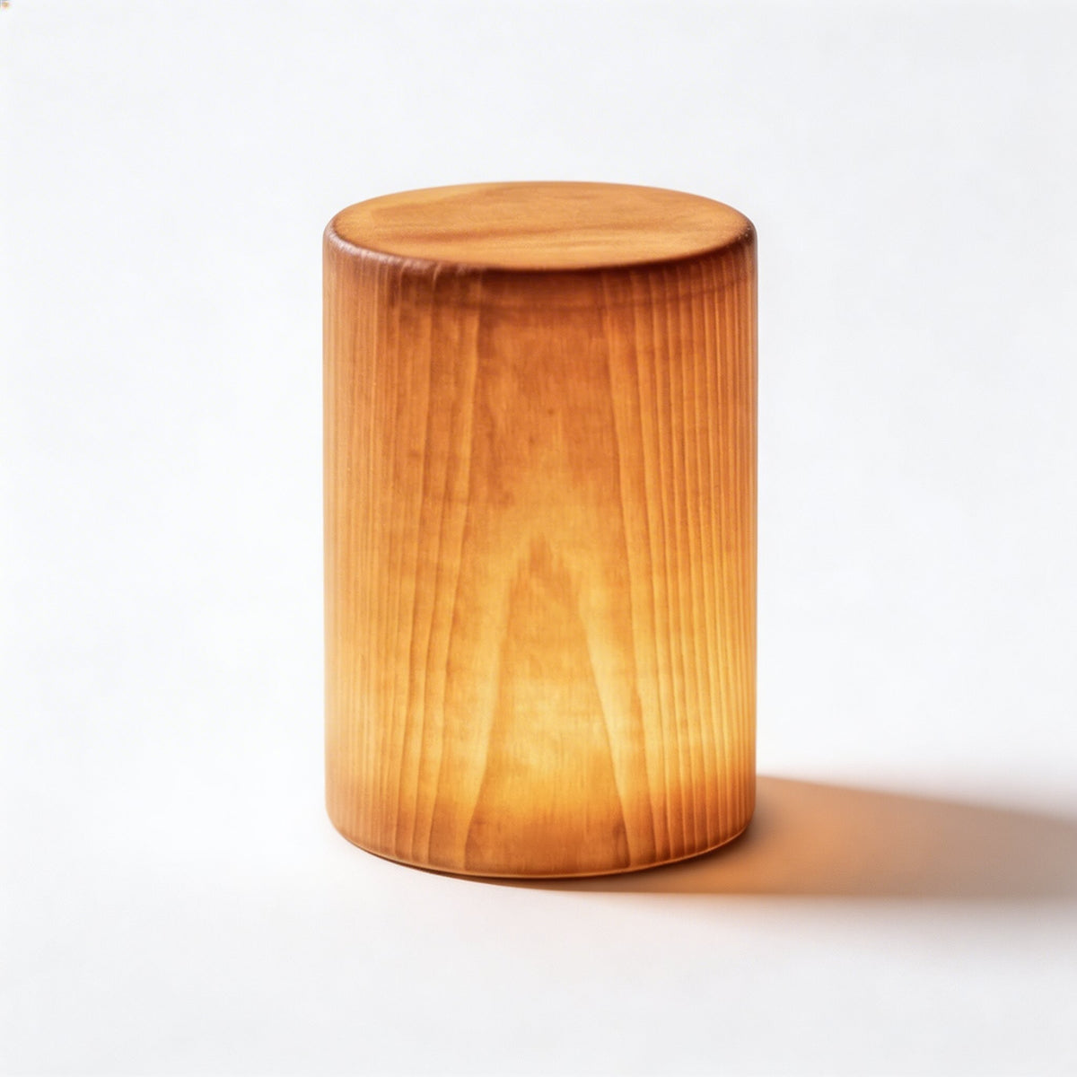 Modern Minimalist Table Lamp Rechargeable Cordless Wood Design Touch Control LED 3 Brightness Levels
