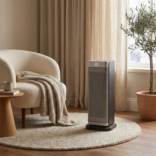 2000W Vertical Electric Heater with Remote | DecorsBoutique
