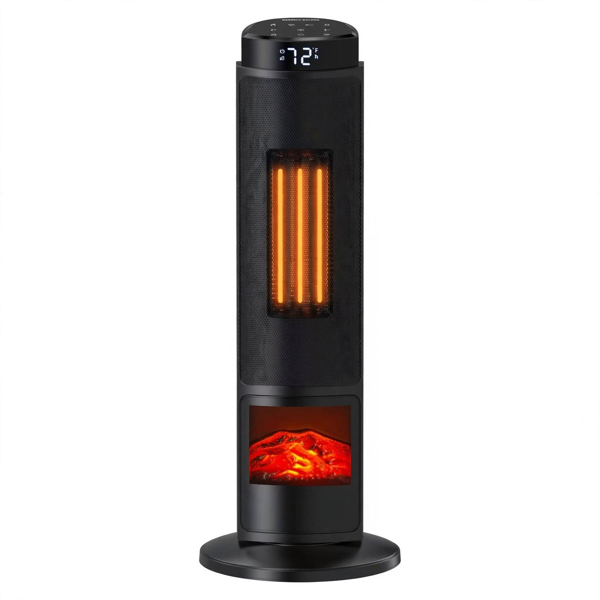 Tower Space Heater with Fireplace - Electric Space Heater with Remote